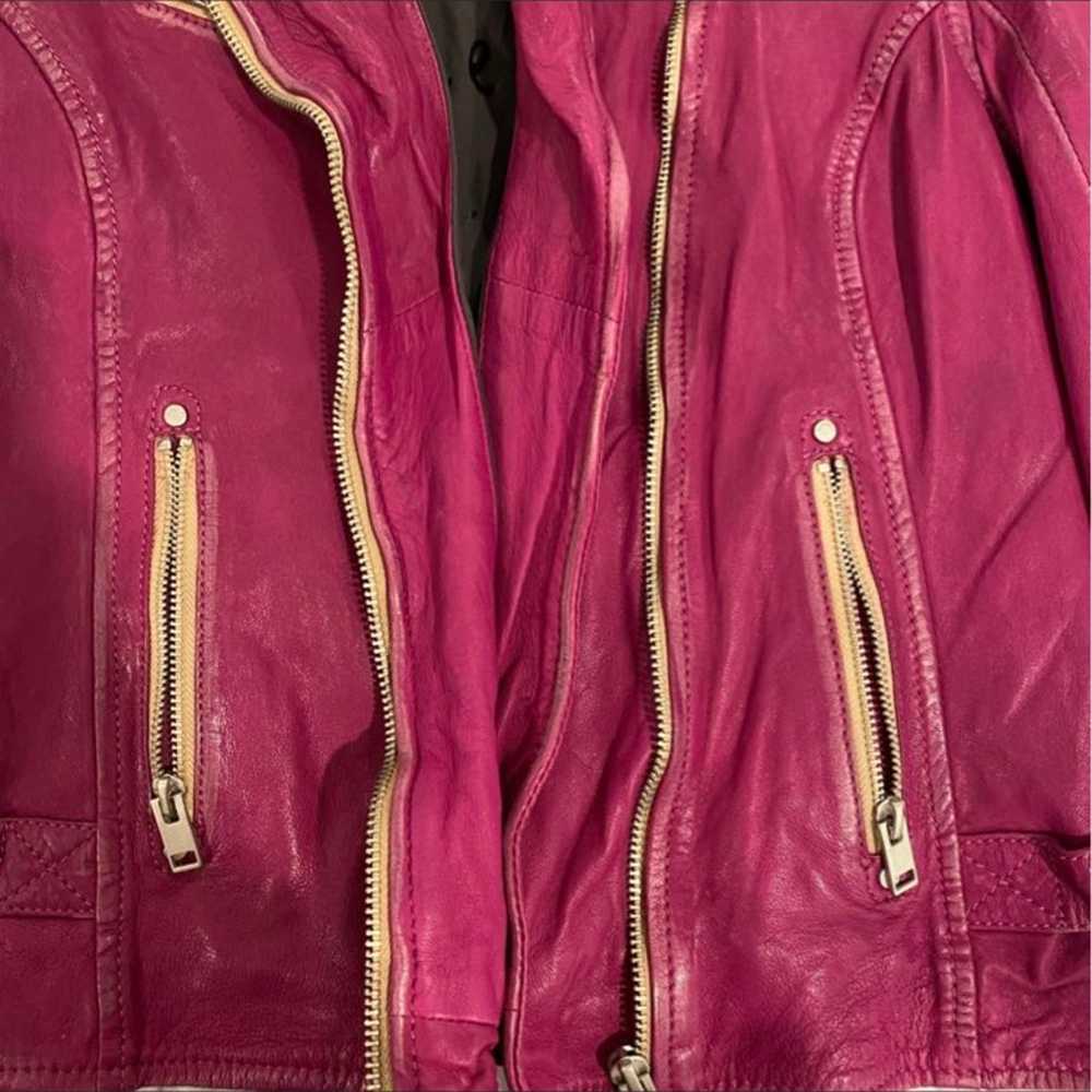 Pink Leather Jacket - image 2