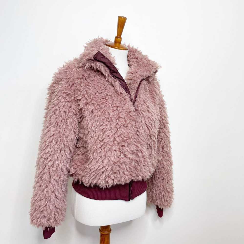Happiness Mauve Pink Sherpa Jacket - image 3