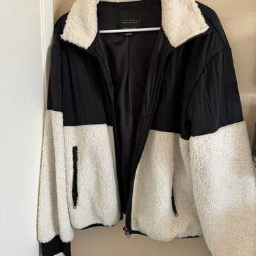 Sanctuary black and white Sherpa jacket