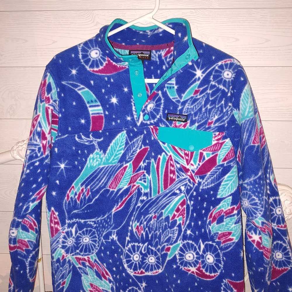 Patagonia Synchilla Snap Fleece Pullover Blue Moo… - image 1