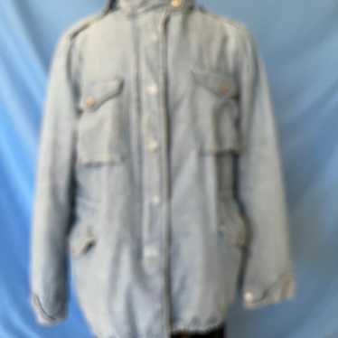 Rare Rag Bone light wash denim hooded jacket-4-$4… - image 1