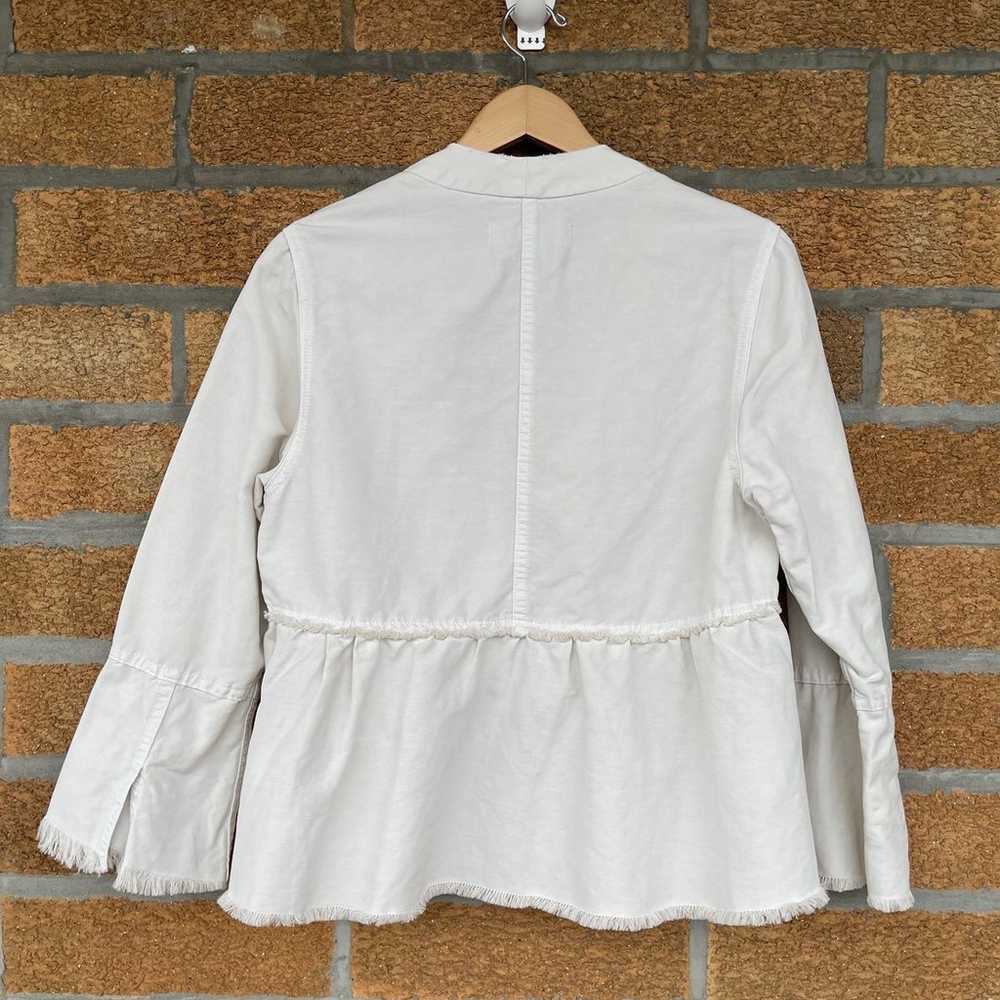 Amo  white vintage Flounce Jacket small - image 9