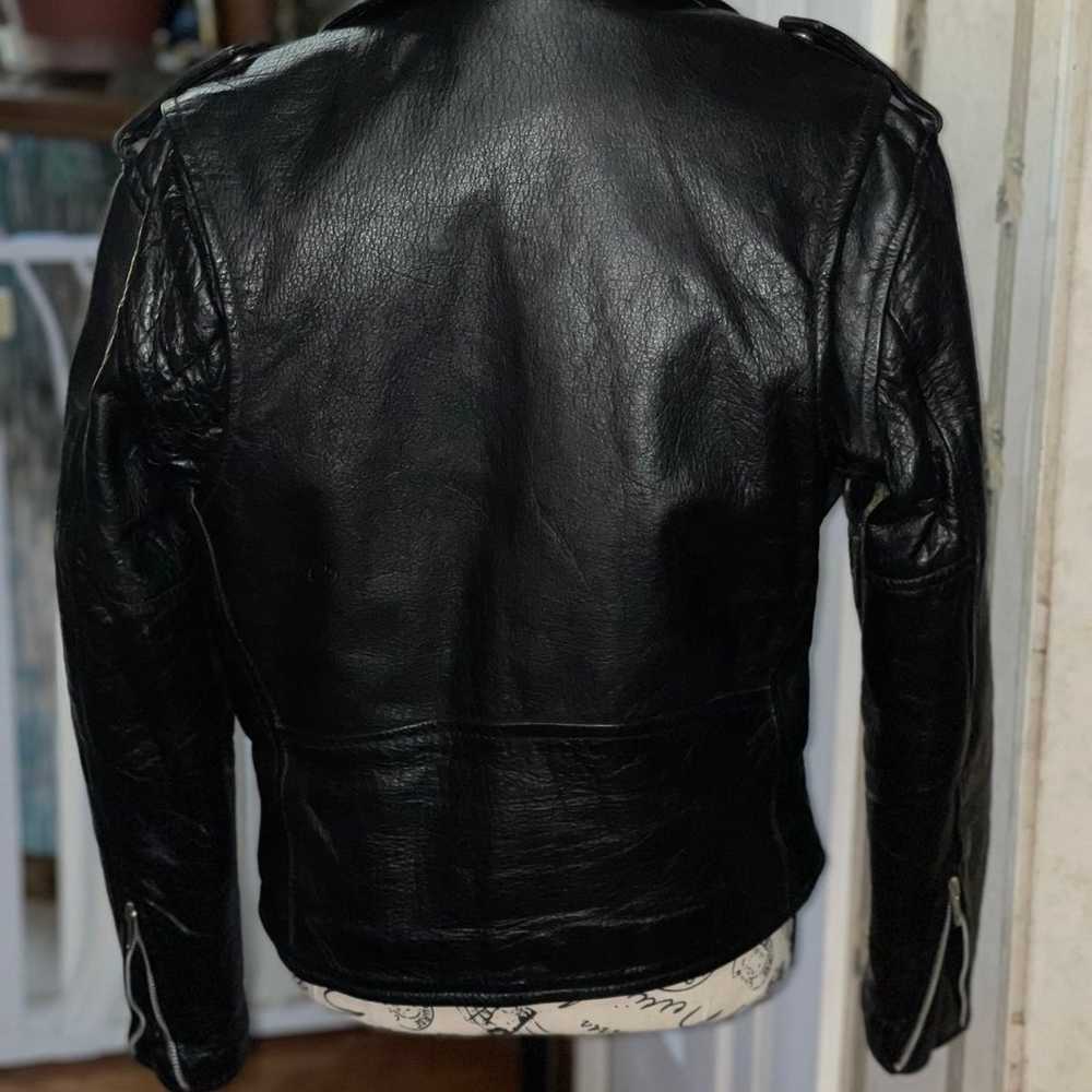 UNIK leather connections womens jacket fumm zip b… - image 2