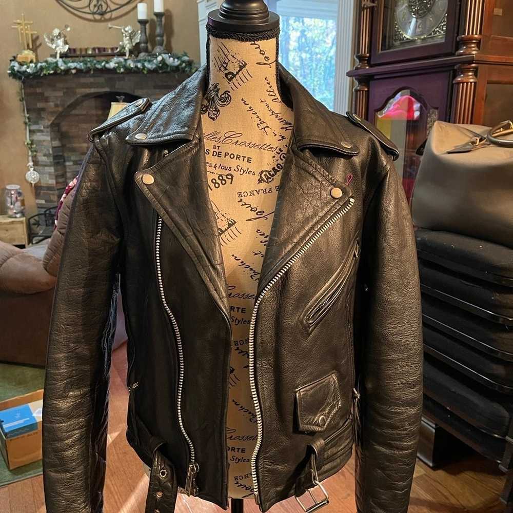 UNIK leather connections womens jacket fumm zip b… - image 4