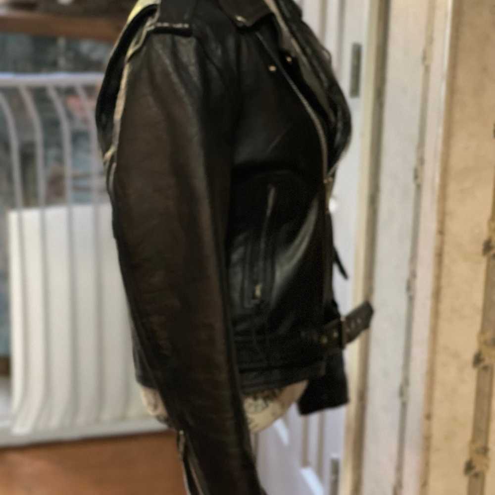 UNIK leather connections womens jacket fumm zip b… - image 5