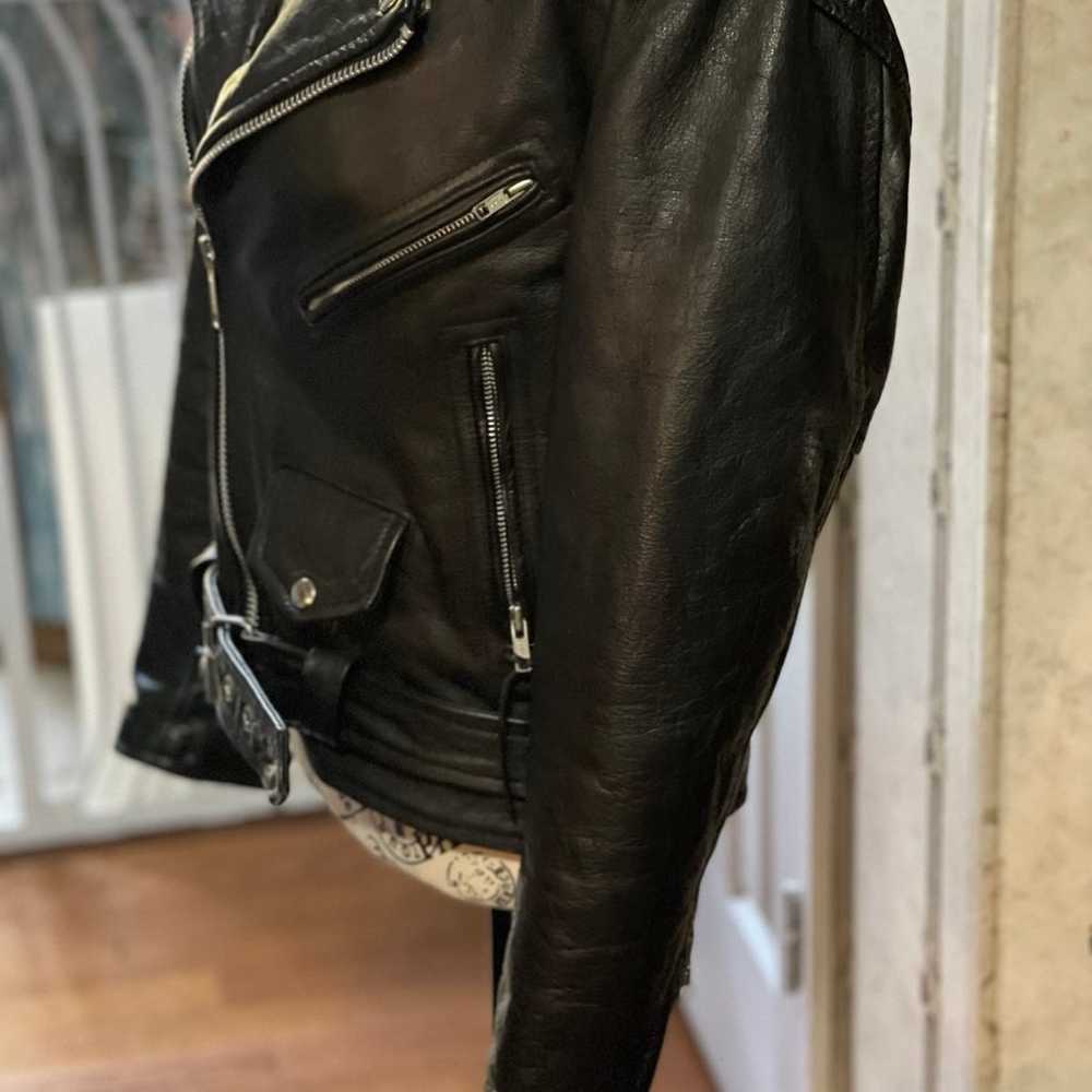 UNIK leather connections womens jacket fumm zip b… - image 6