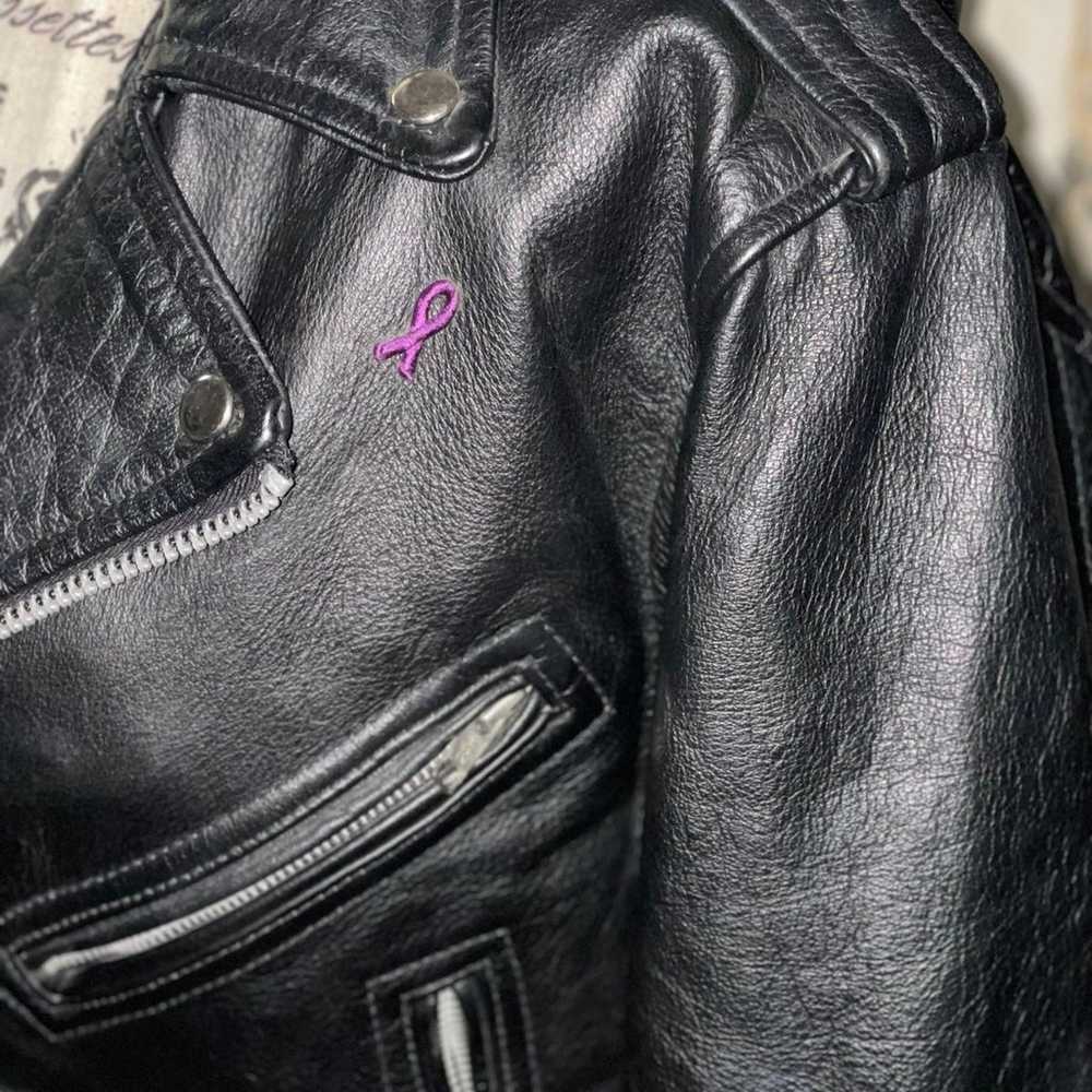 UNIK leather connections womens jacket fumm zip b… - image 7