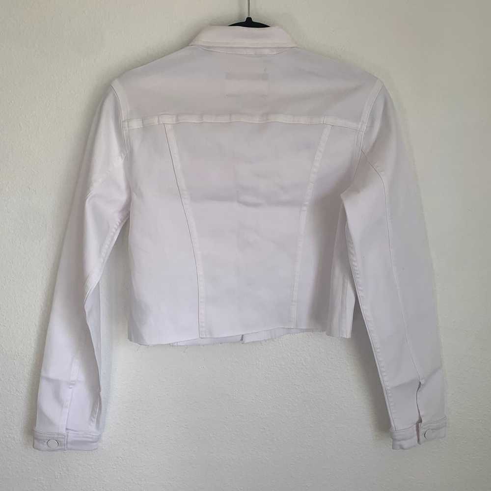L'AGENCE Zuma Denim Jacket in Coated White - image 3