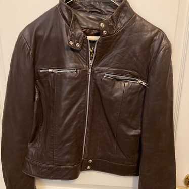100% genuine Leather Moto Jacket