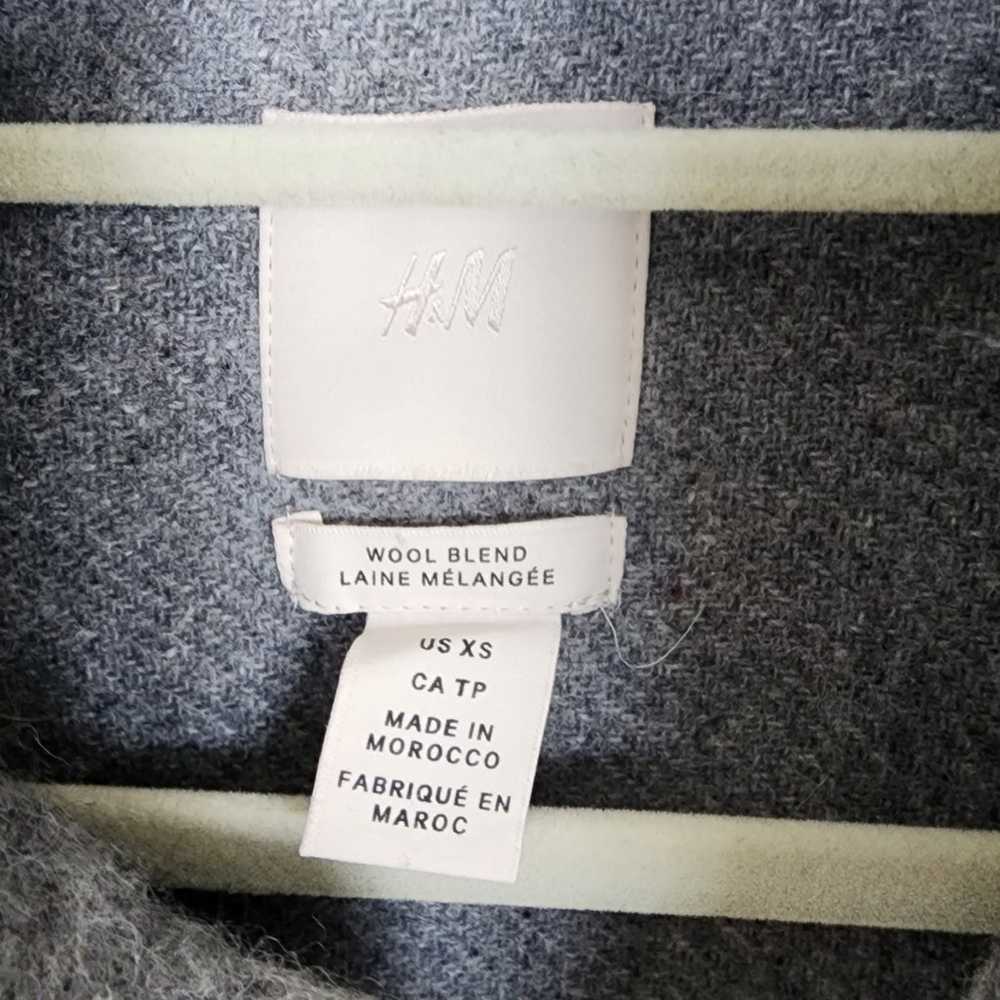 H&M Oversized Wool Blend Grey Shacket - image 3