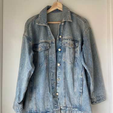 Medium Wash Oversized Jean Jacket