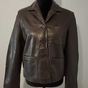 Brown Leather Jacket Buttery Soft