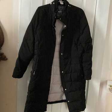 Calvin Klein Quilted Hooded Black Down Coat - image 1