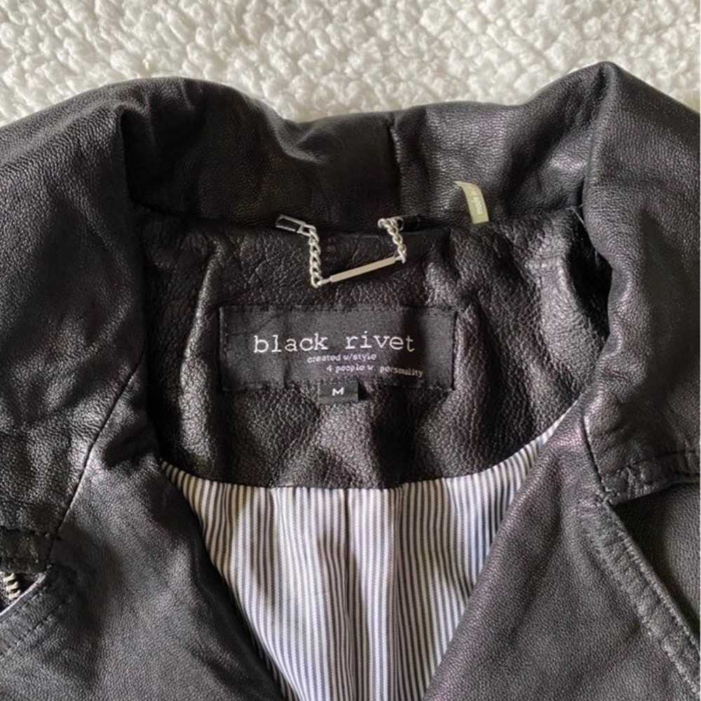 Black Rivet Moto Jacket - image 4