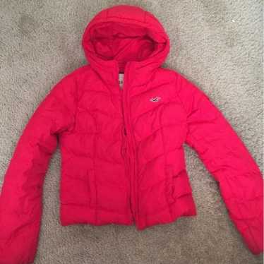 red puffer jacket - image 1