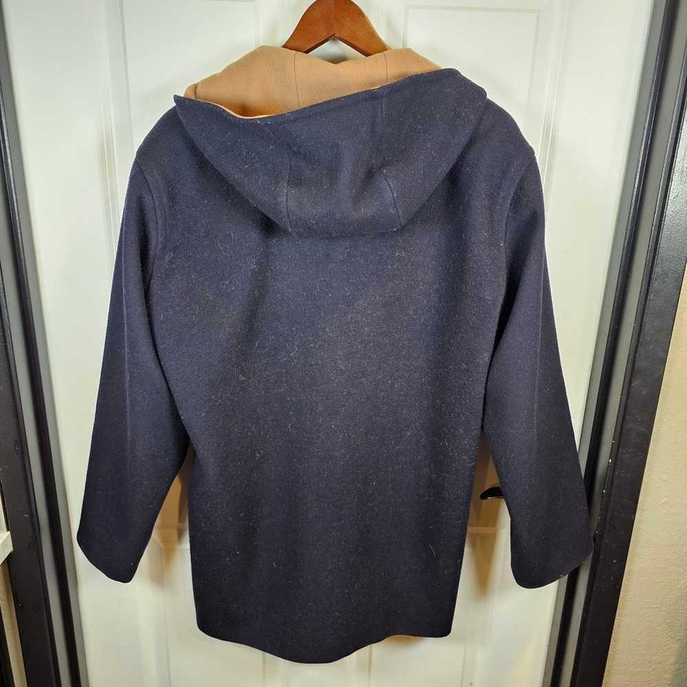 Pendleton Vintage Blue 100% Wool Hooded Full Zip … - image 5