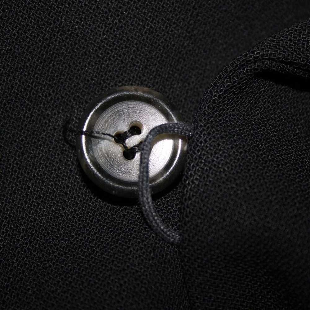 Kenzo Sz 8 Black Lined Collared One Button Pocket… - image 10