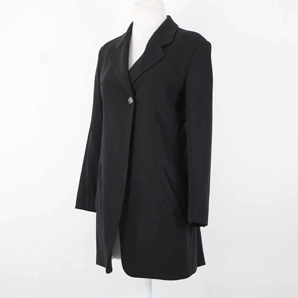 Kenzo Sz 8 Black Lined Collared One Button Pocket… - image 3