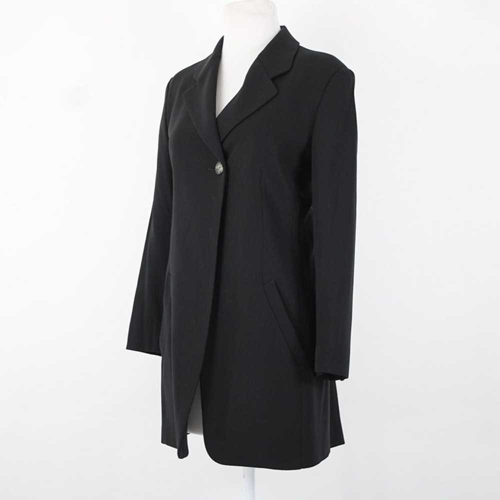 Kenzo Sz 8 Black Lined Collared One Button Pocket… - image 4