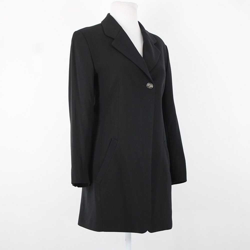 Kenzo Sz 8 Black Lined Collared One Button Pocket… - image 5