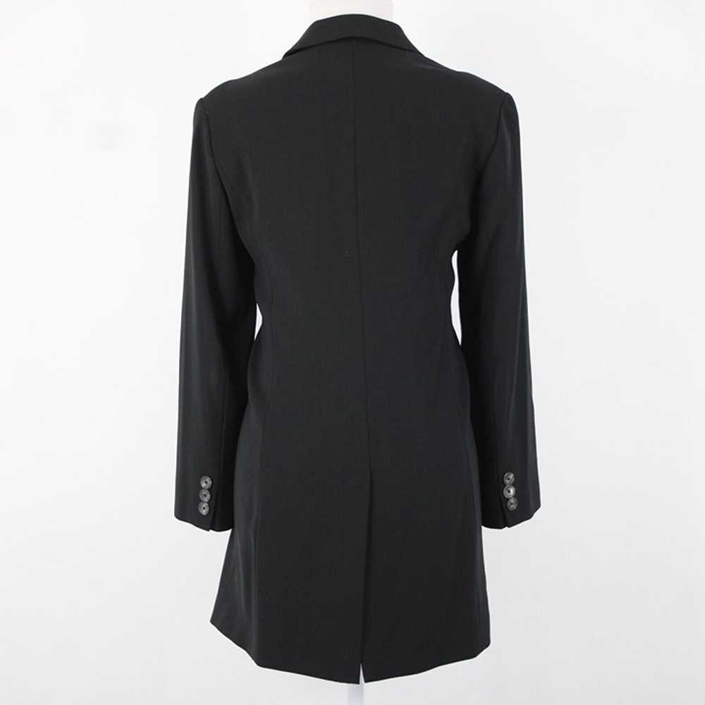 Kenzo Sz 8 Black Lined Collared One Button Pocket… - image 7