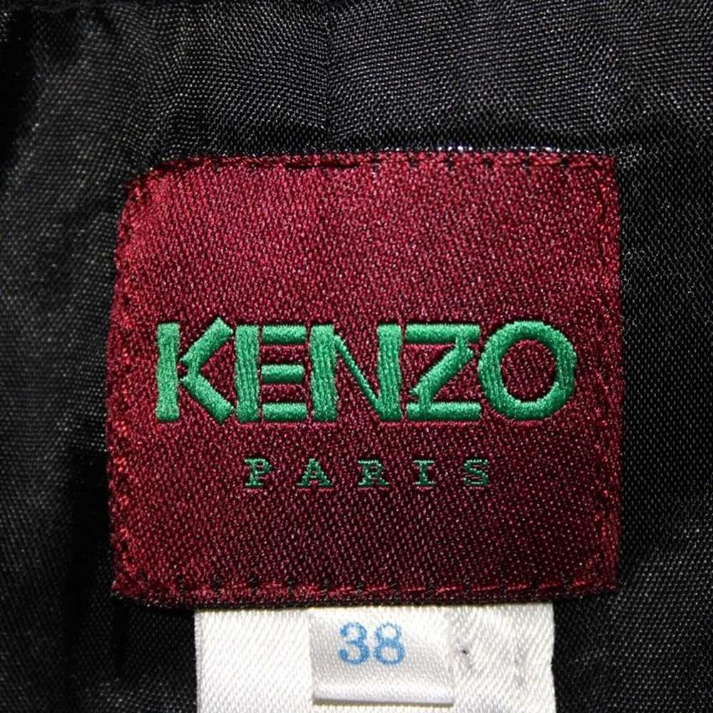 Kenzo Sz 8 Black Lined Collared One Button Pocket… - image 8