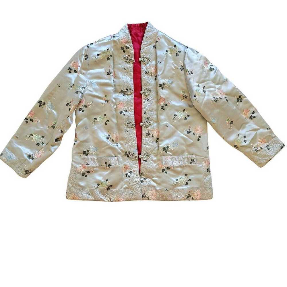 Reversible Silk Quilted Kimono Jacket - image 1
