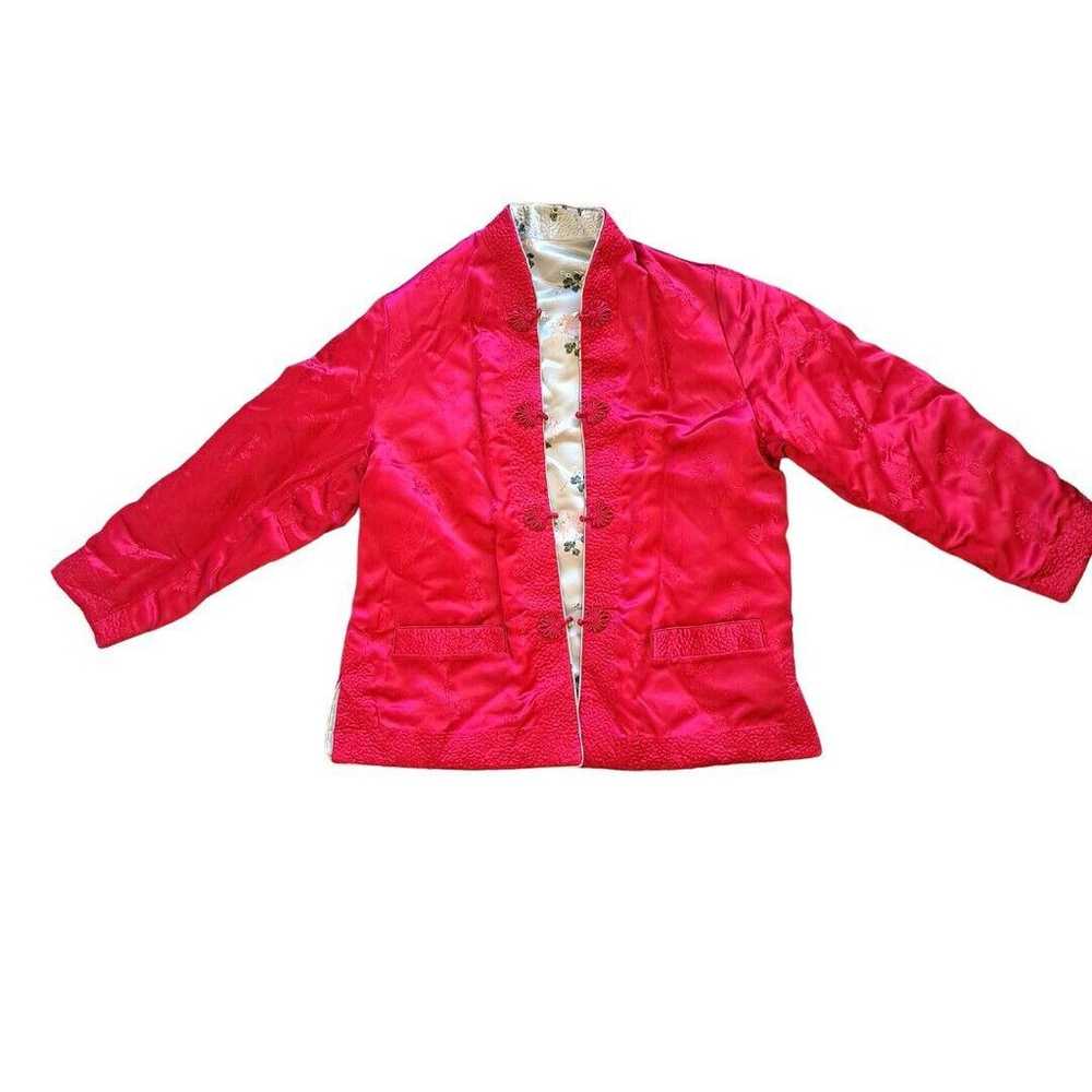 Reversible Silk Quilted Kimono Jacket - image 3