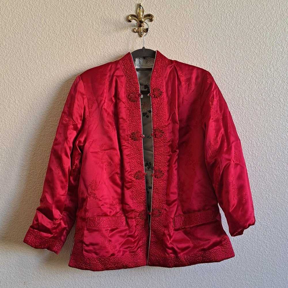 Reversible Silk Quilted Kimono Jacket - image 4