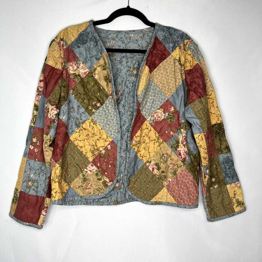 Handmade Quilt Jacket/Coat Vintage Quilt Coat Han… - image 1