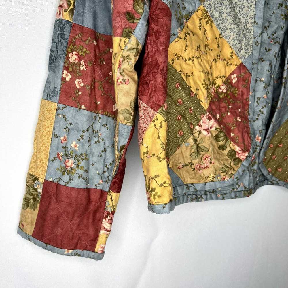 Handmade Quilt Jacket/Coat Vintage Quilt Coat Han… - image 4