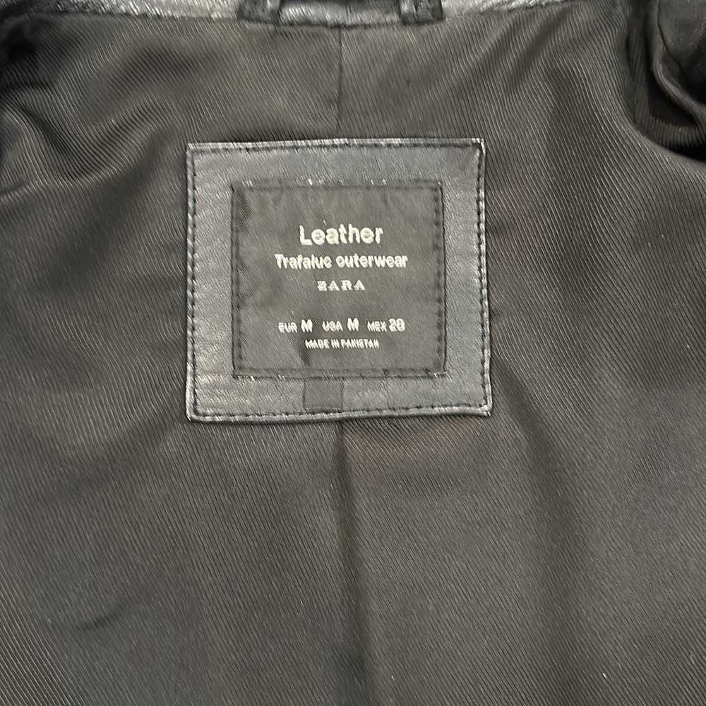 Zara genuine Leather Jacket size M - image 3