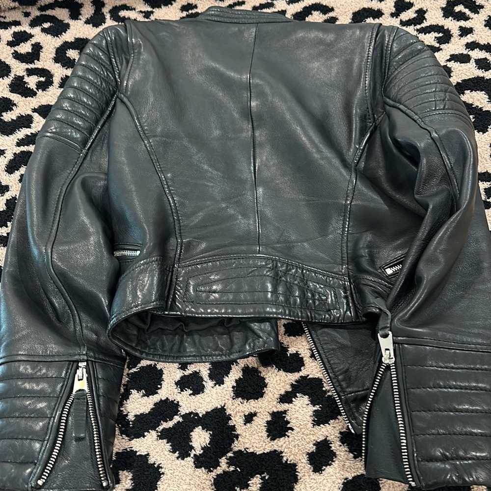 Zara genuine Leather Jacket size M - image 6