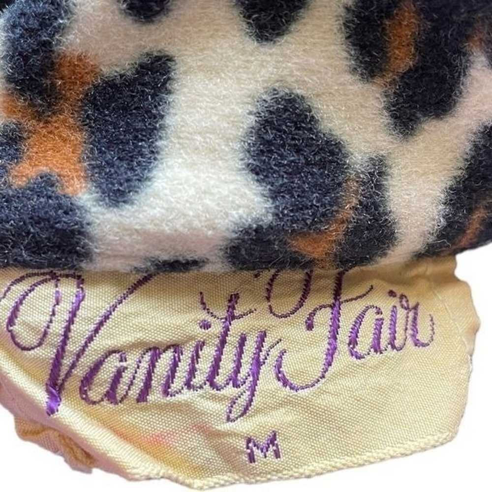 Vanity Fair Vintage 60s Leopard Print Felt Button… - image 6