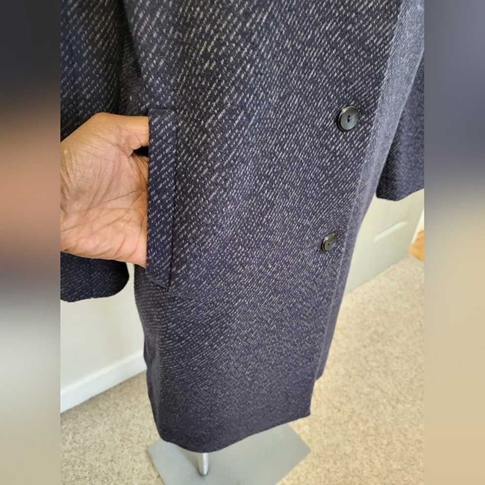 J.Jill Soft Wool Blend Button Front Navy Blue/Gra… - image 7