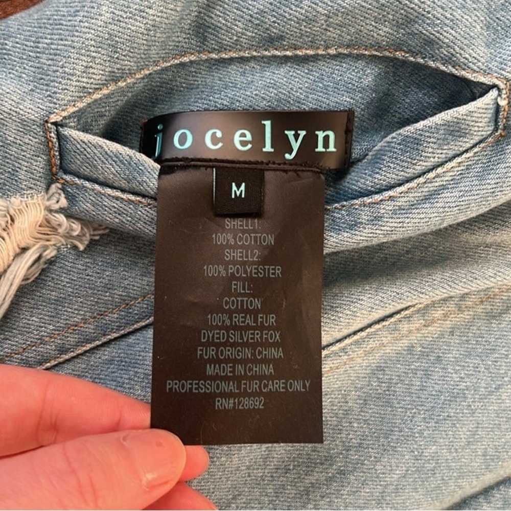 Jocelyn Distressed Reversible Blue Black Jean Jac… - image 11