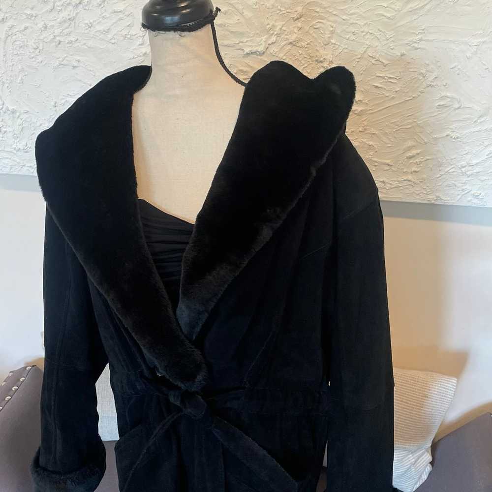 Wilson's Genuine Leather Suede Black Women's Coat… - image 2