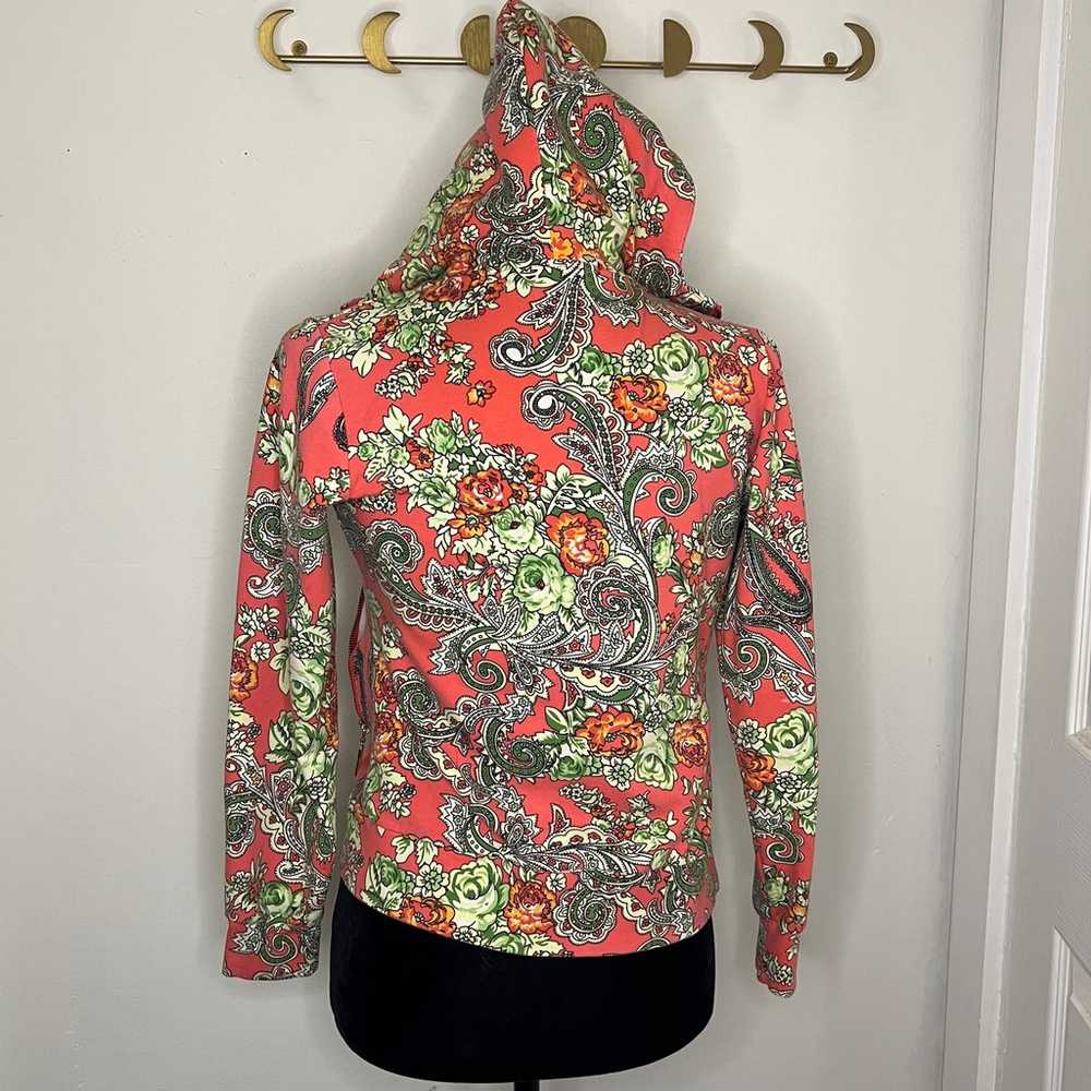 Denis Simachev coral paisley jacket with gold har… - image 5