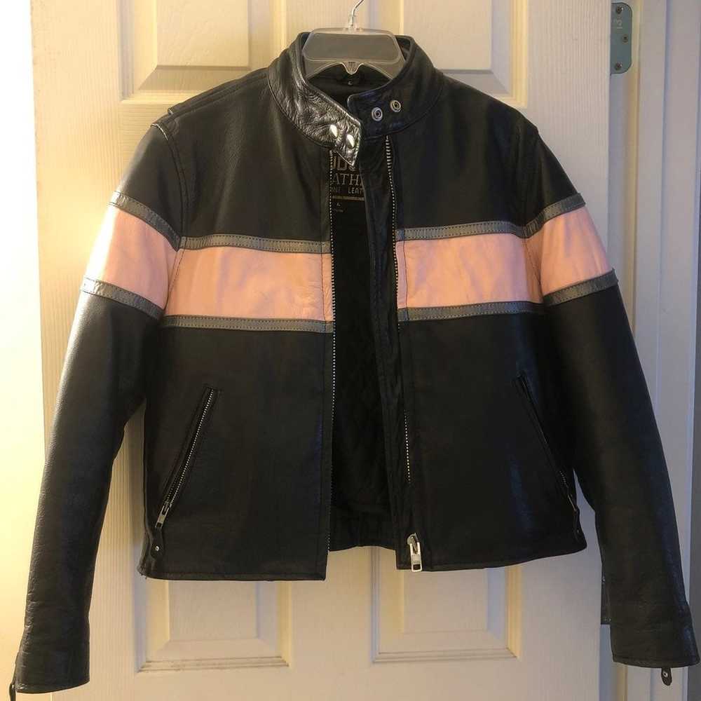 Hudson leather jacket women large - image 1
