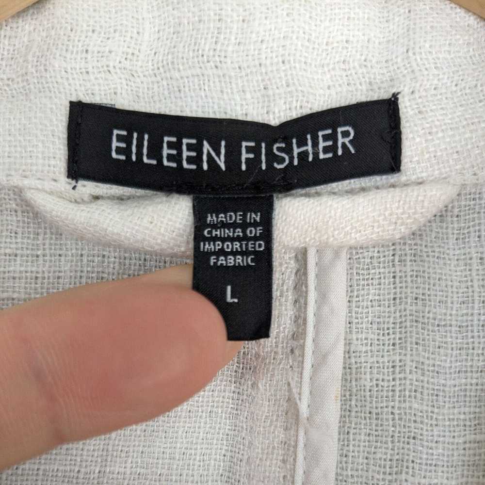 Eileen Fisher Blazer Jacket Topper Linen Beachy N… - image 11