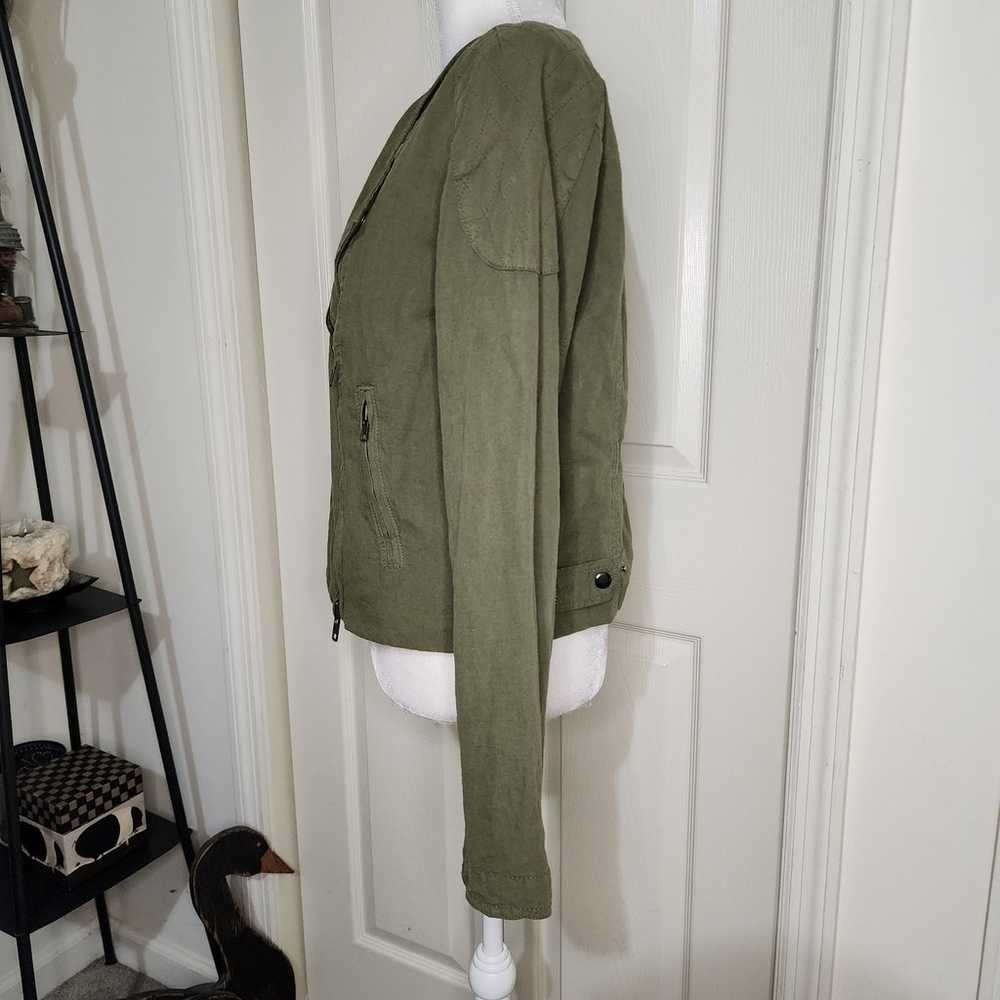 Madewell Canvas Moto Sidecar Coat Sz L - image 3