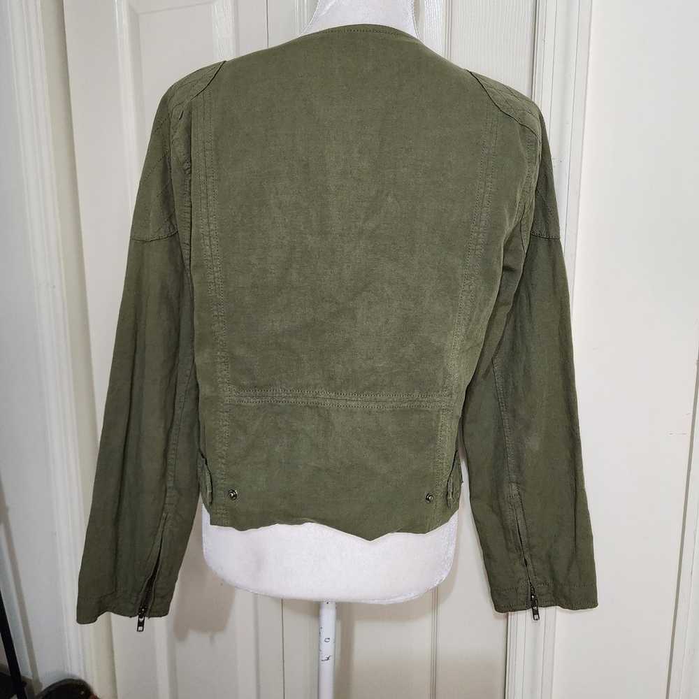 Madewell Canvas Moto Sidecar Coat Sz L - image 5