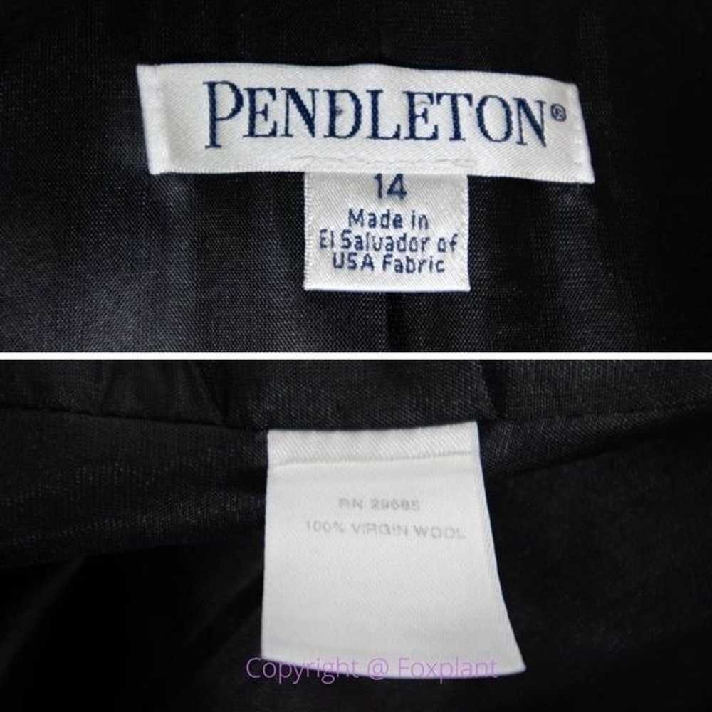 Pendleton women's 100% wool plaid windowpane blaz… - image 9