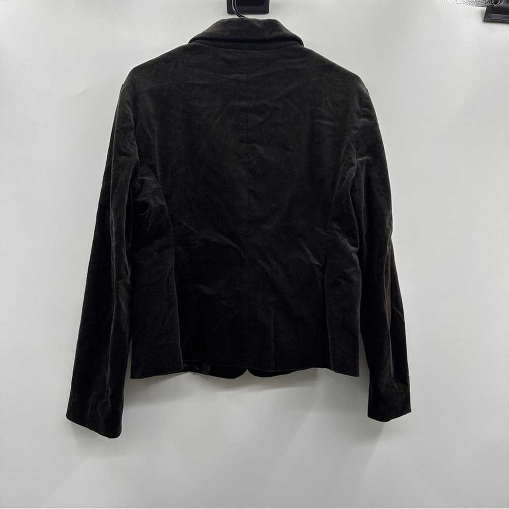 'S MaxMara Dark Brown Long Sleeve Button Blazer S… - image 3