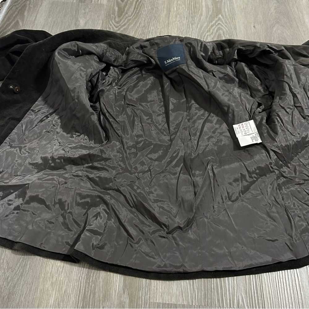 'S MaxMara Dark Brown Long Sleeve Button Blazer S… - image 5
