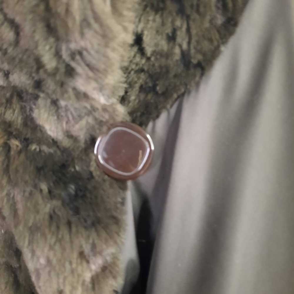 Platinum Utex| Brown Reversible Winter Faux Fur C… - image 6