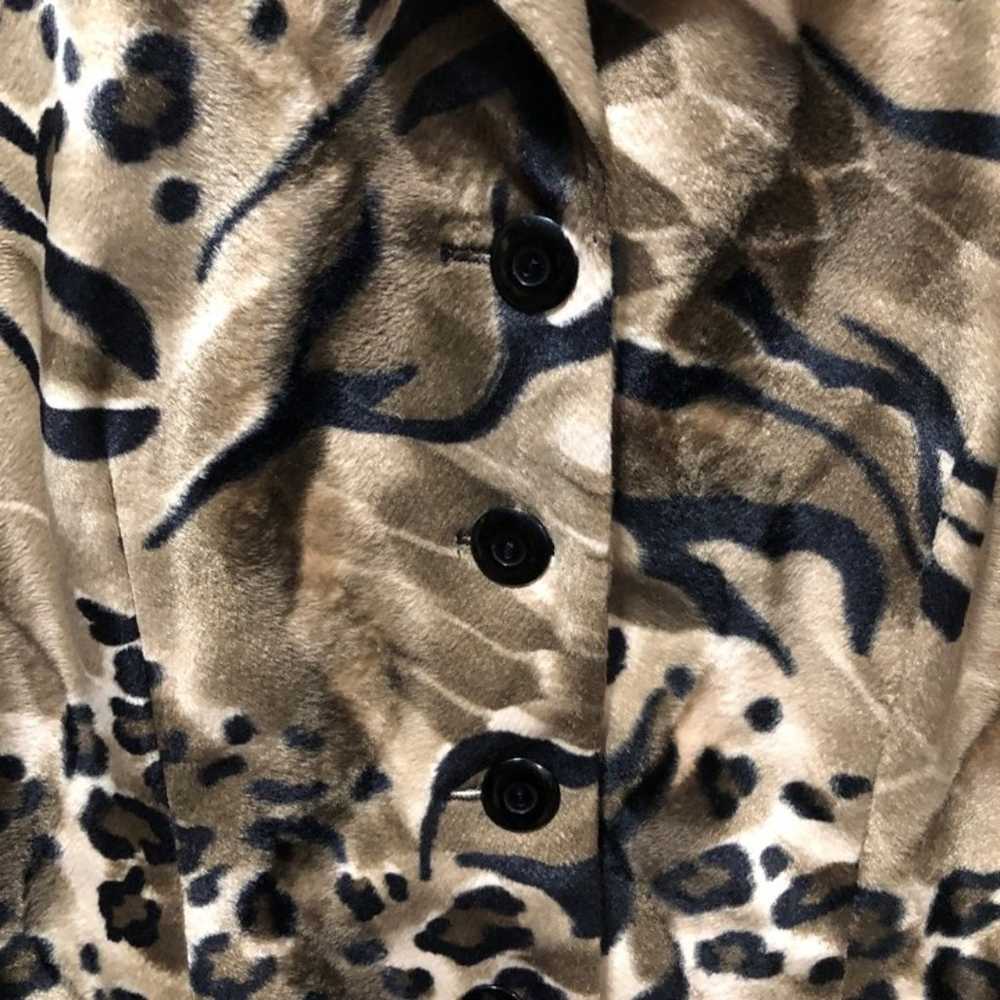 {Allison Taylor} Vintage Tiger Print Fur Coat - image 4