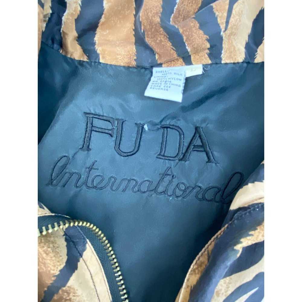 FUDA International 100% Silk Animal Print Wind Br… - image 4