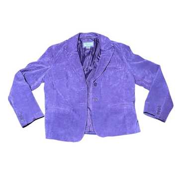 Andrea Viccaro Purple Blazer Size XL Pit to pit: … - image 1