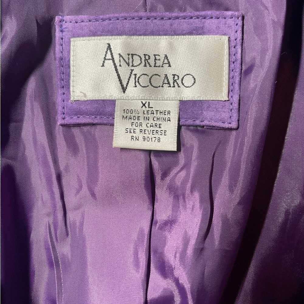 Andrea Viccaro Purple Blazer Size XL Pit to pit: … - image 2